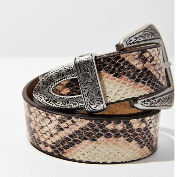 ⭐️ Ecote Metal-Tipped Boho Peasant Serpent Hipster Hippie Art Western Snake Belt main image 5